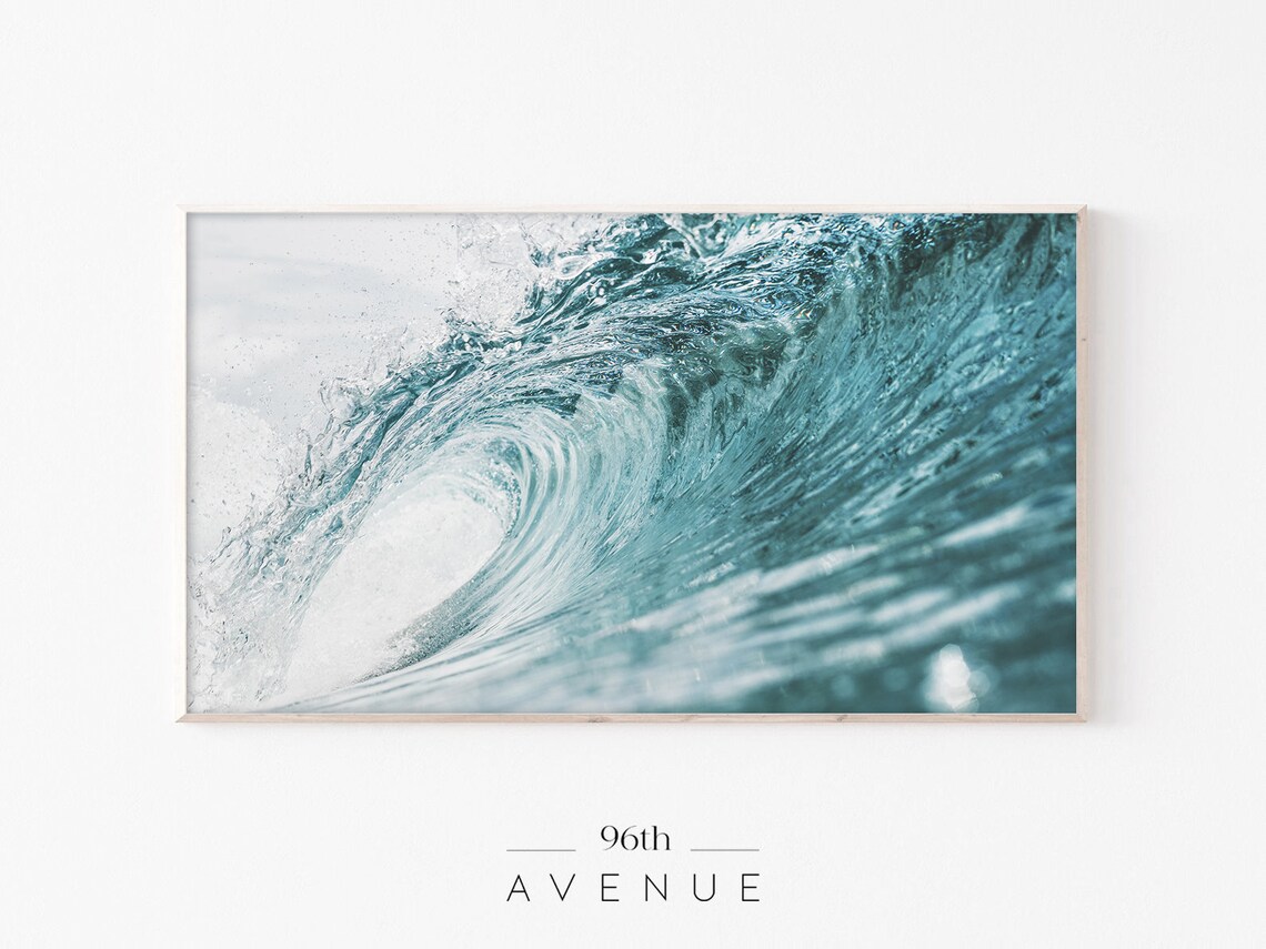 Surf Ocean Wave Coastal Art, Beach Art Print