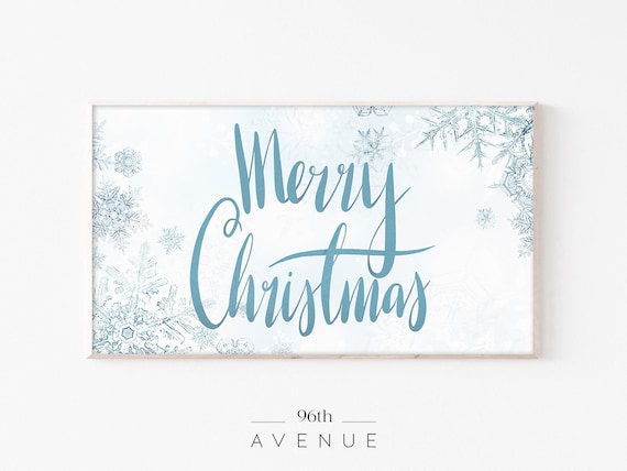 Merry Christmas Smart TV Art Print