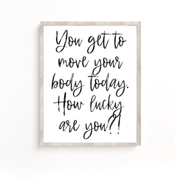 Workout Print Fitness Wall Art Gym Decor Motivational Printableprintable Artgym