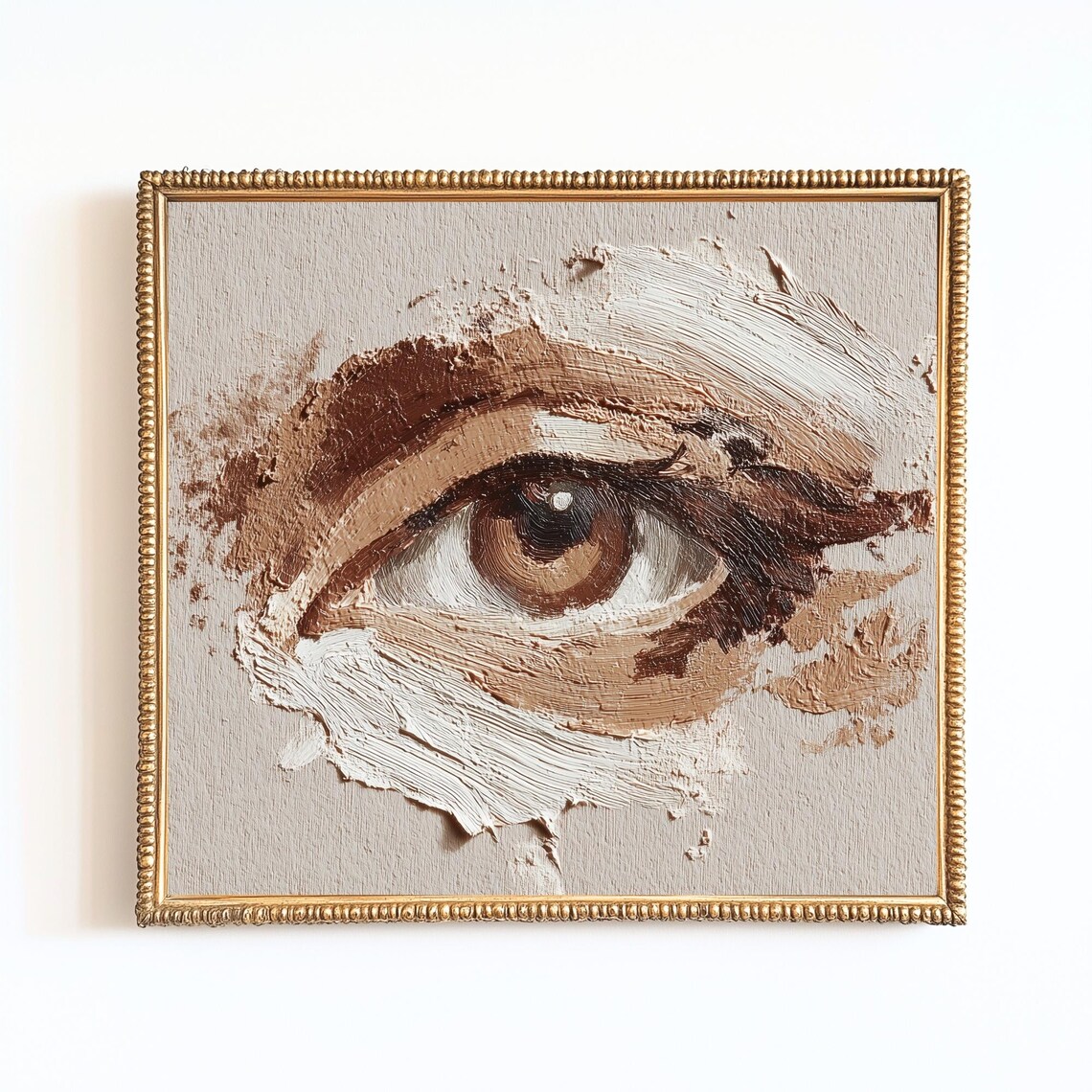 Lovers Eye Vintage Style Romantic Portrait Art Print