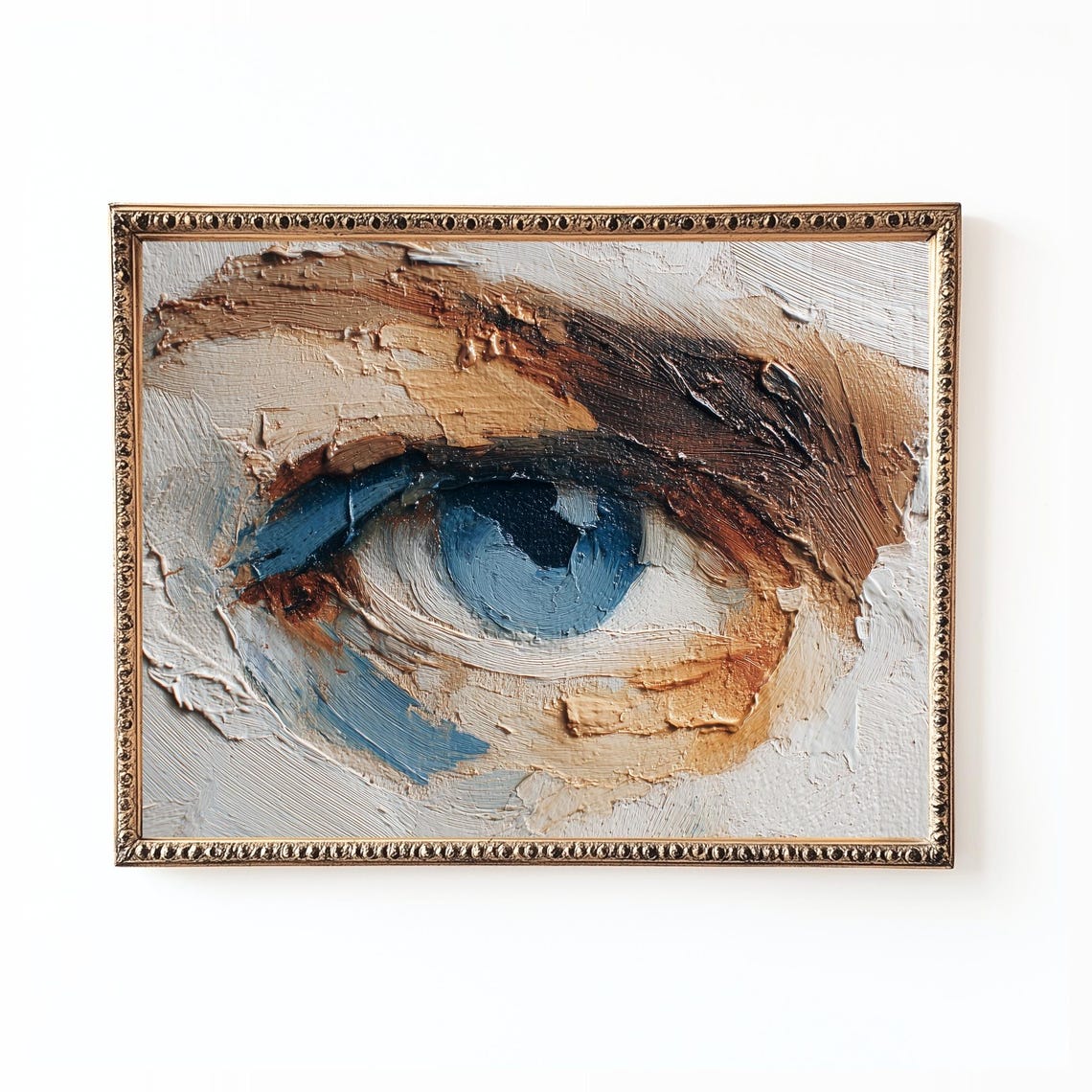 Lovers Eye Art Print, Romantic Portrait