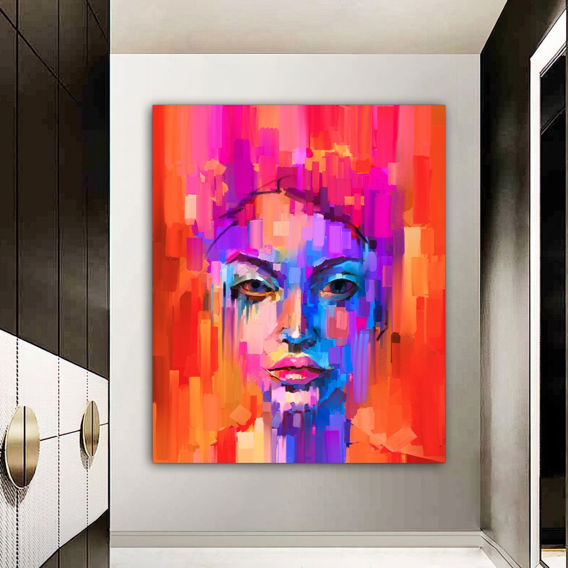 Woman Wall Art Abstract Woman Decor Watercolor Woman Art Wall Art Framed Art Print Woman Print Abstract Art Valentines Day Gift
