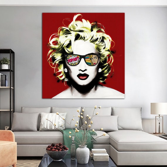 Pop Art Woman Wow Omg Shock Pop Art Print