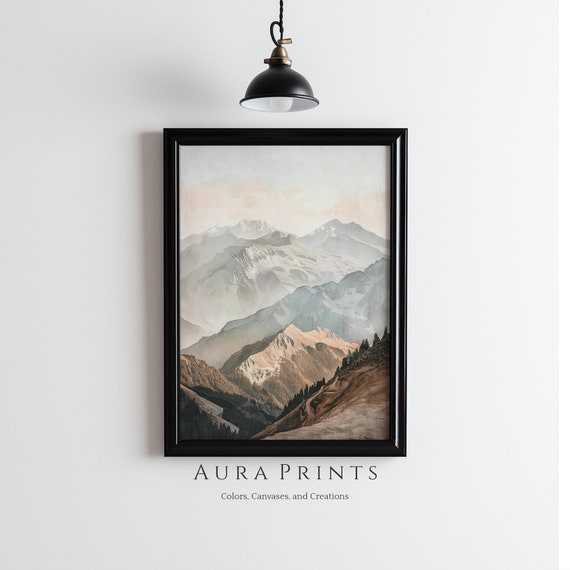 Summer Mountain Retreat Vintage Art Rustic Cottage Wall Decor 0406