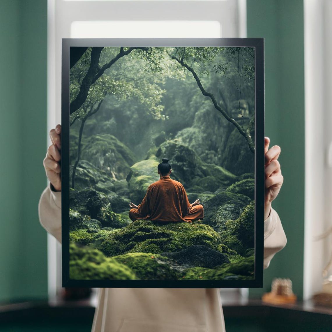 Meditation Poster Yoga Art Zen Wall Art Spiritual Art Mindfulness Poster Health And Well Being Art Kitchen Art Bedroom Print - Image 5