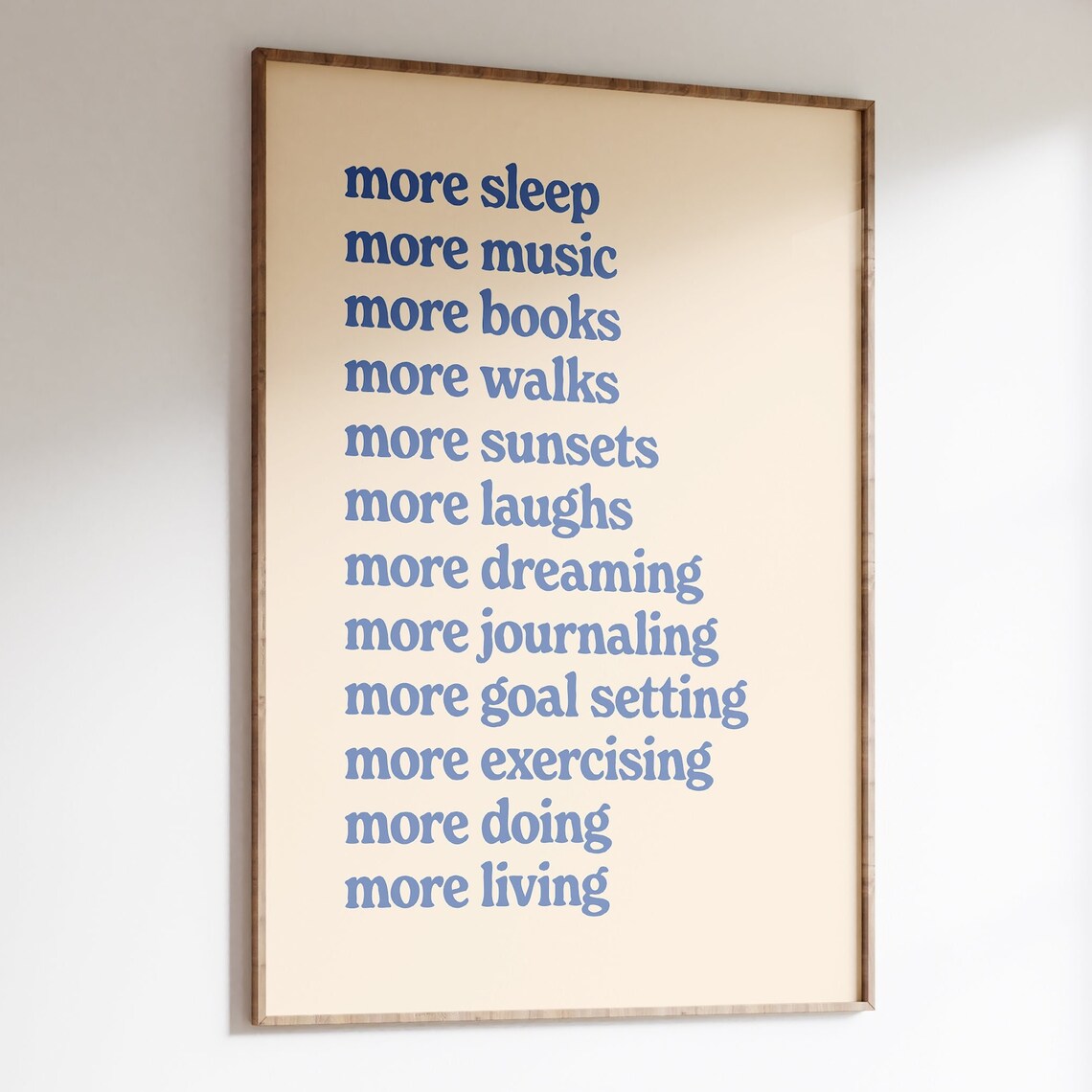 Self Care Positive Habits Retro Quote Poster