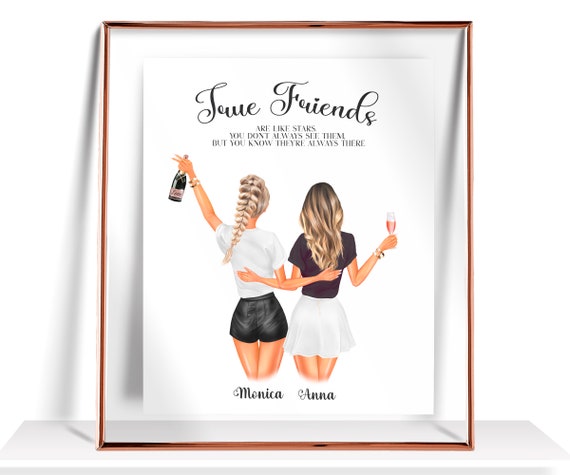 Friendship Gift Best Friend Birthday Gifts Friends Gift Personalized Best Friend Gift Friendship Print Best Friend Gifts Best Friend Picture