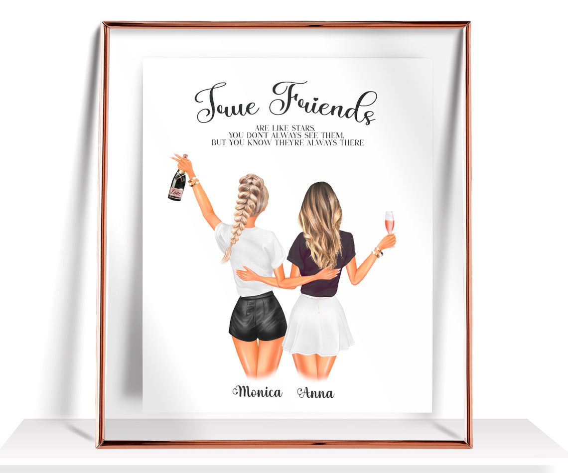 Friendship Gift Best Friend Birthday Gifts Friends Gift Personalized Best Friend Gift Friendship Print Best Friend Gifts Best Friend Picture
