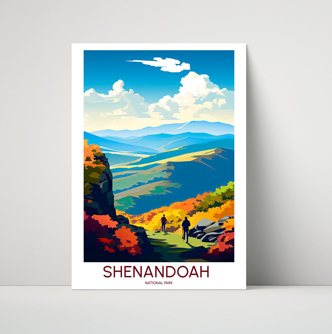Shenandoah National Park Fall Foliage Blue Ridge Mountains Poster