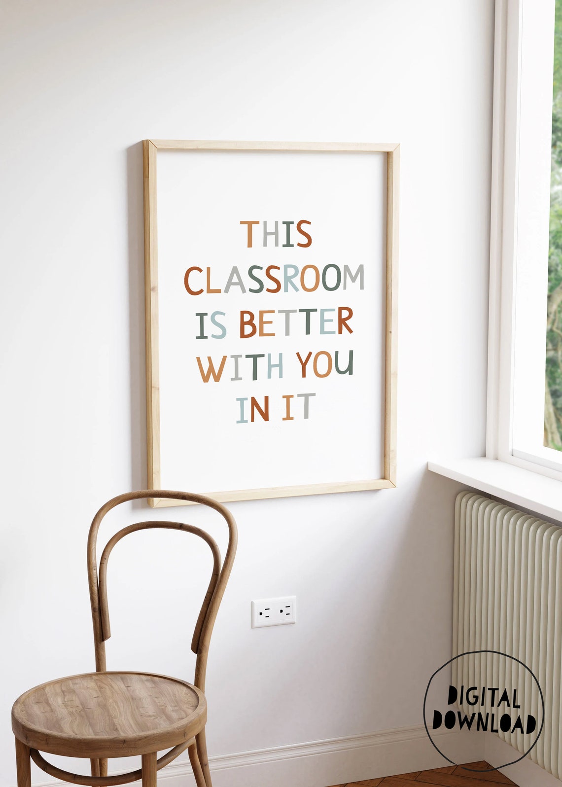 This Classroom Is Better With You In It Boho Classroom Poster - Image 5