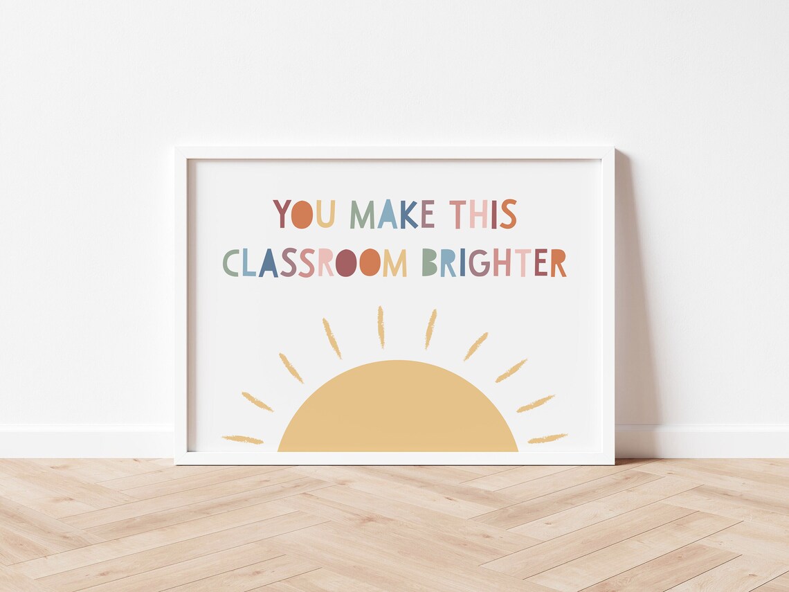 You Make This Classroom Brighter Rainbow Poster - Image 5