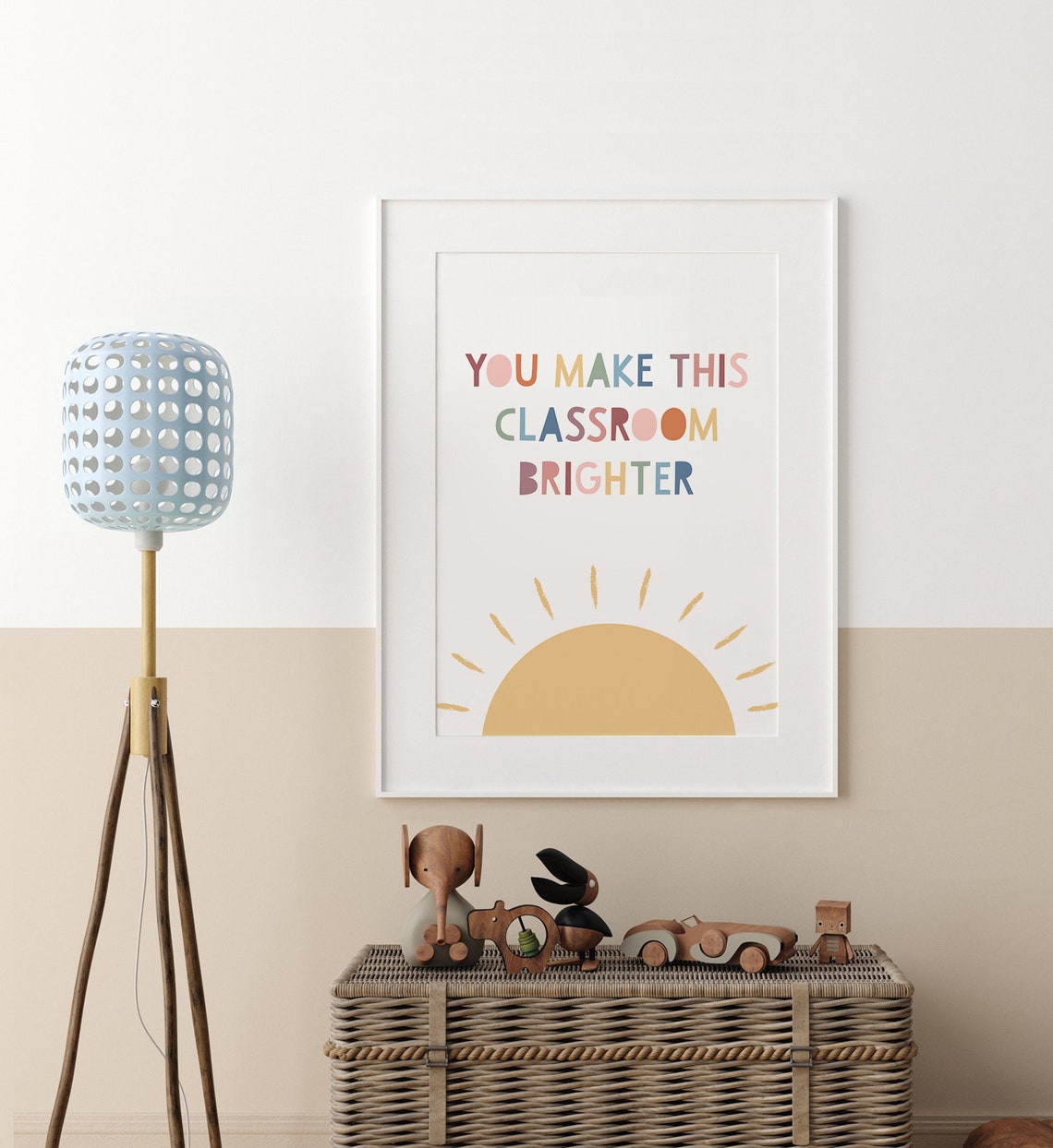 You Make This Classroom Brighter Sunshine Teacher Gift Poster - Image 4