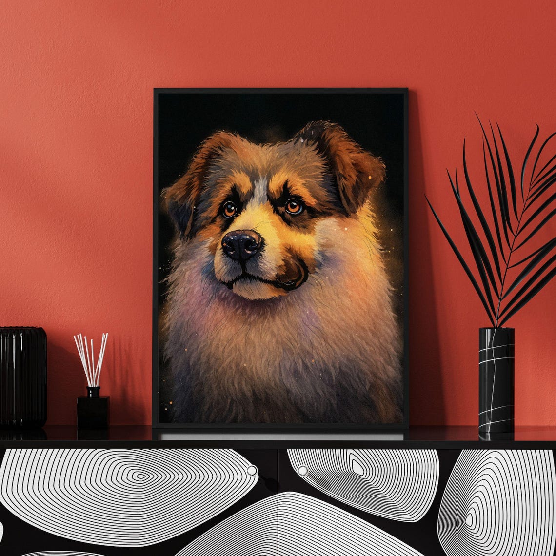 Anatolian Shepherd Fluffy Puppy Guardian Dog Portrait Poster - Image 8