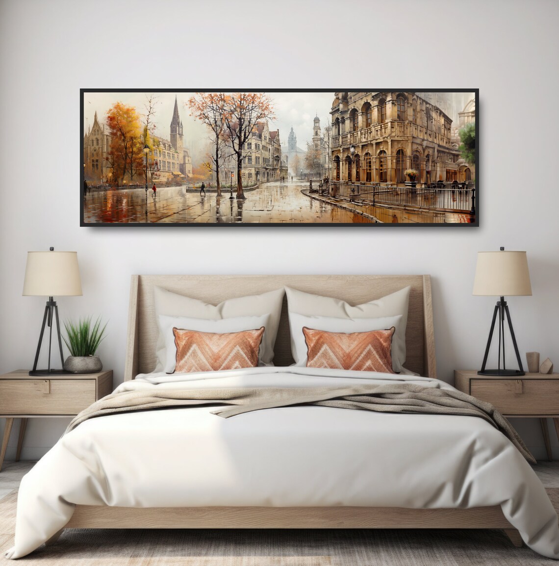 European Town Square Cityscape, Old World Europe Art Print - Image 4