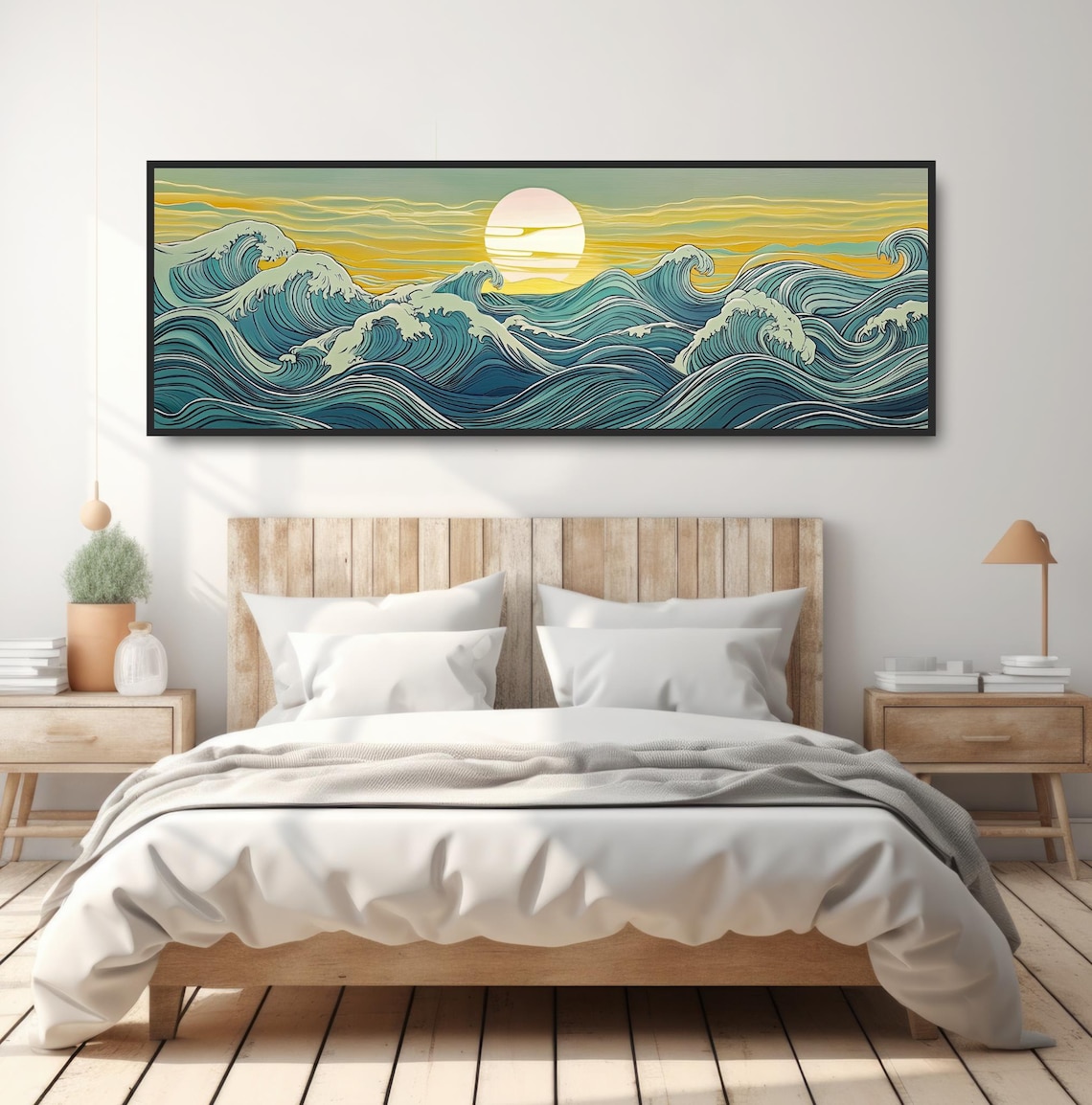 Traditional Japanese Wave Minimalist Ocean Art Print - Image 4