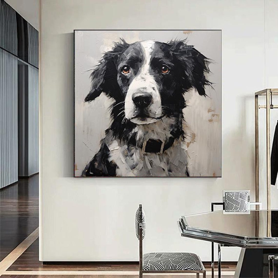 Custom Dog Oil Painting From Photo Dog Portrait Custom Oil Painting From Photo Art Commission Hand Painted Pet Portrait On Home Decor - Image 6