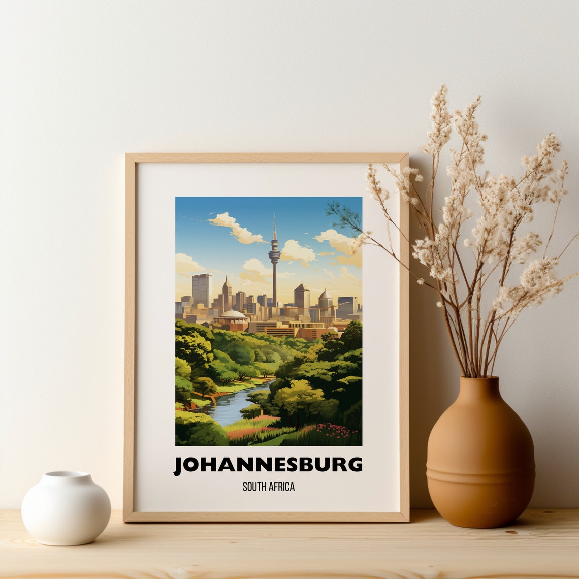 Johannesburg Travel Print Wall Art South Africa Poster South Africa Safari Johannesburg Poster Gift Birthday Present - Image 2
