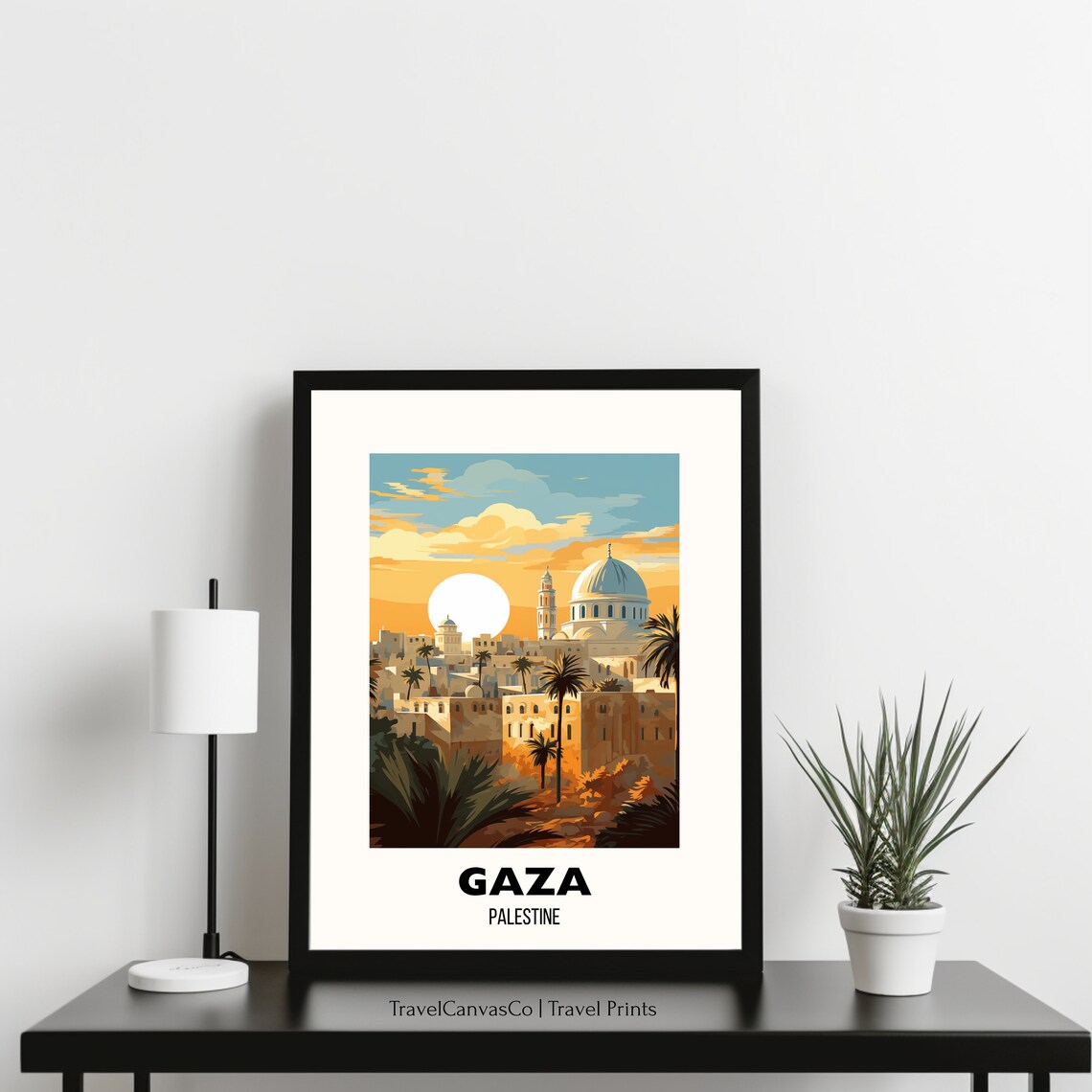 Gaza Travel Poster, Palestine City Art Print - Image 3