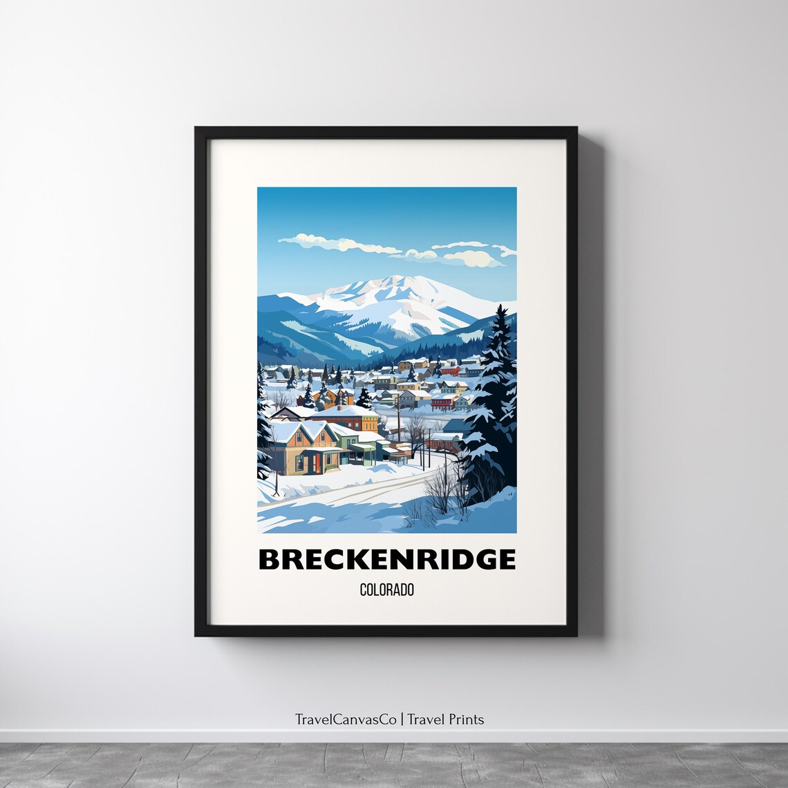 Breckenridge Ski Resort Travel Poster