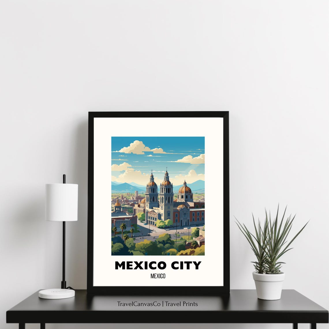 Mexico City Travel Poster Wall Art Mexico City Print Mexico City Art Travel Gift City Print Birthday Present - Image 3