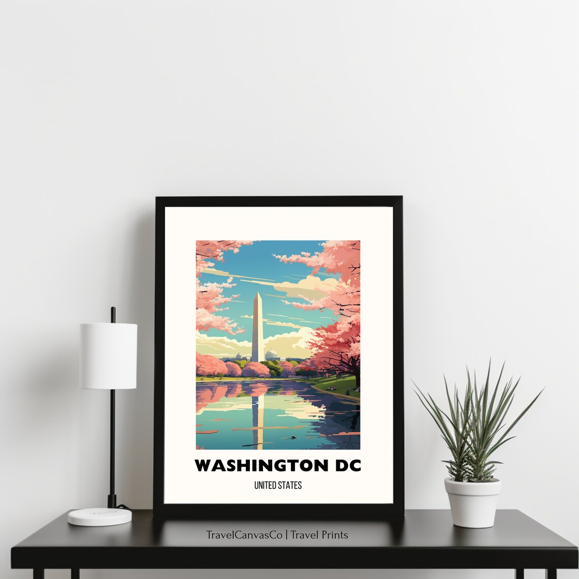Washington Dc Travel Poster, National Mall Capitol Hill - Image 3