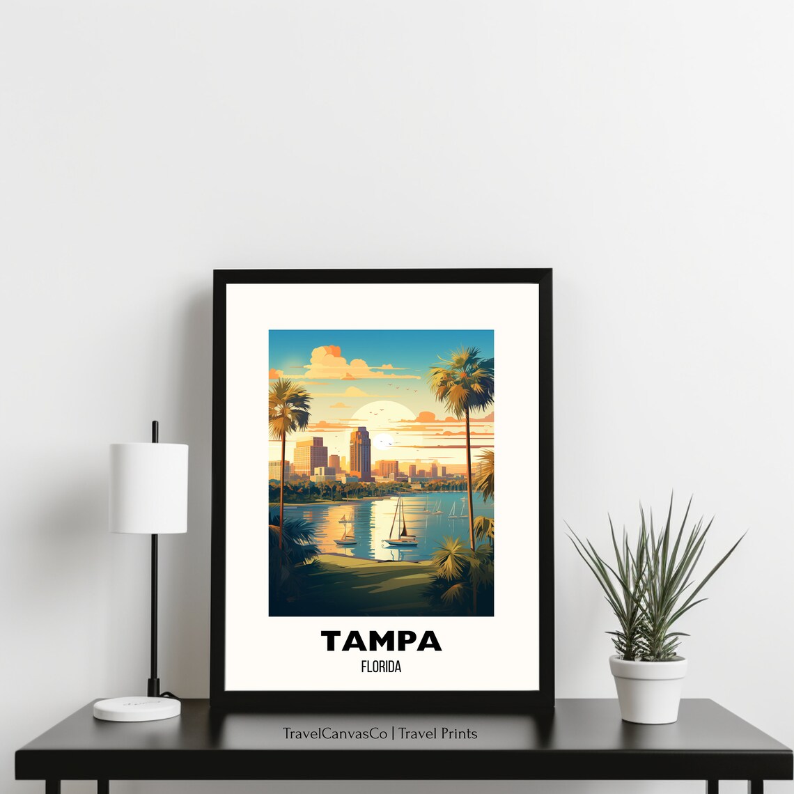 Tampa Florida Travel Poster, City Lovers Art Print - Image 3