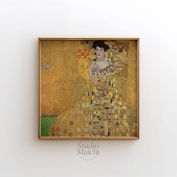 Klimt Adele Art Nouveau Vintage Painting Gustav Klimt Print Extra Large Wall Art