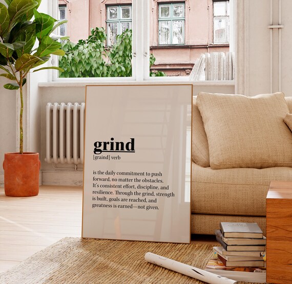 Motivational Wall Art Set Of 3 Office Print Grind Execution Poster Gift For Him Gym Wallart Hustle Motivation