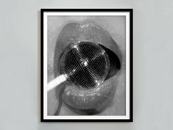 Disco Ball Lollipop Trendy Wall Art Print