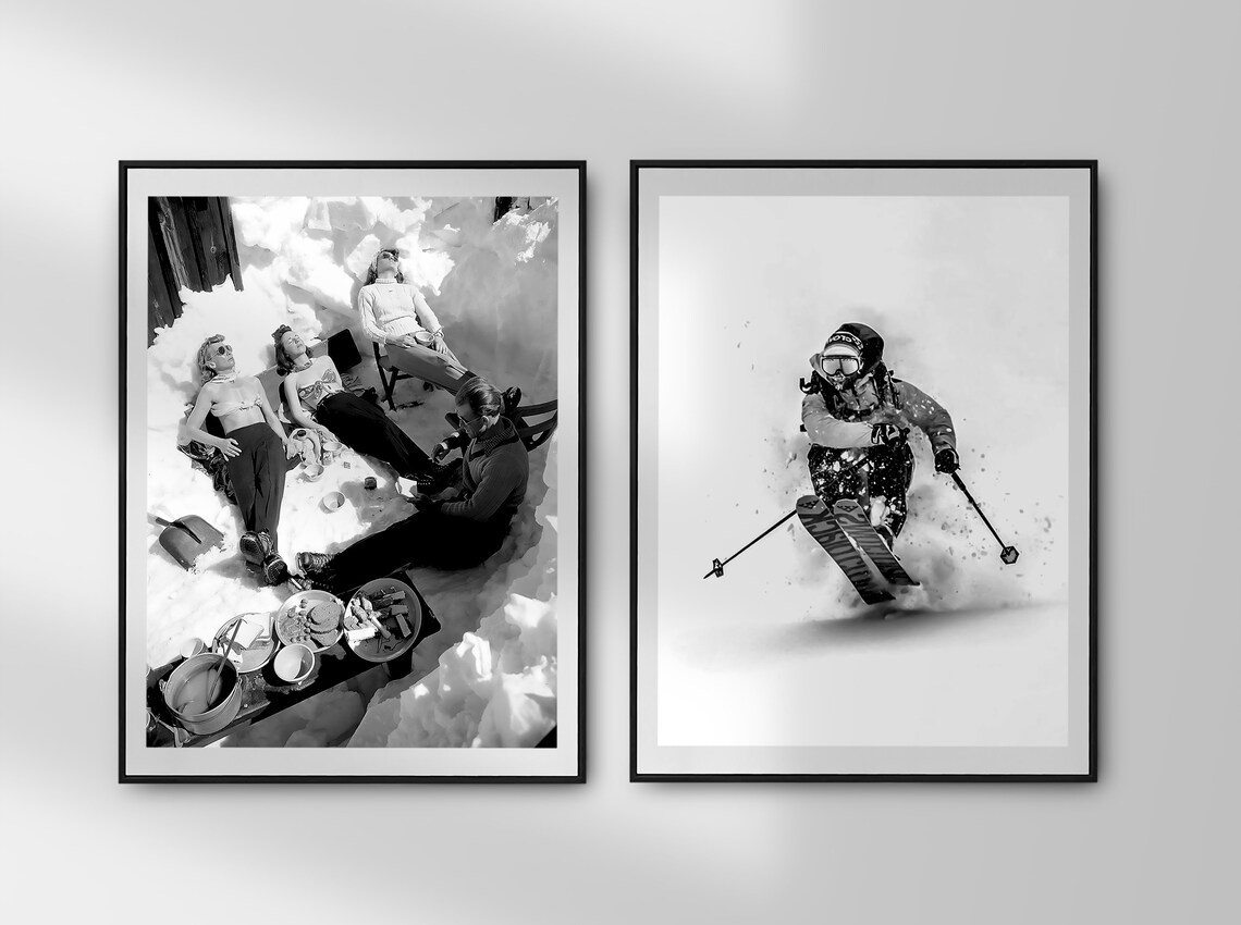 Vintage Apres Ski Photo Print, Ski Lodge Decor - Image 2