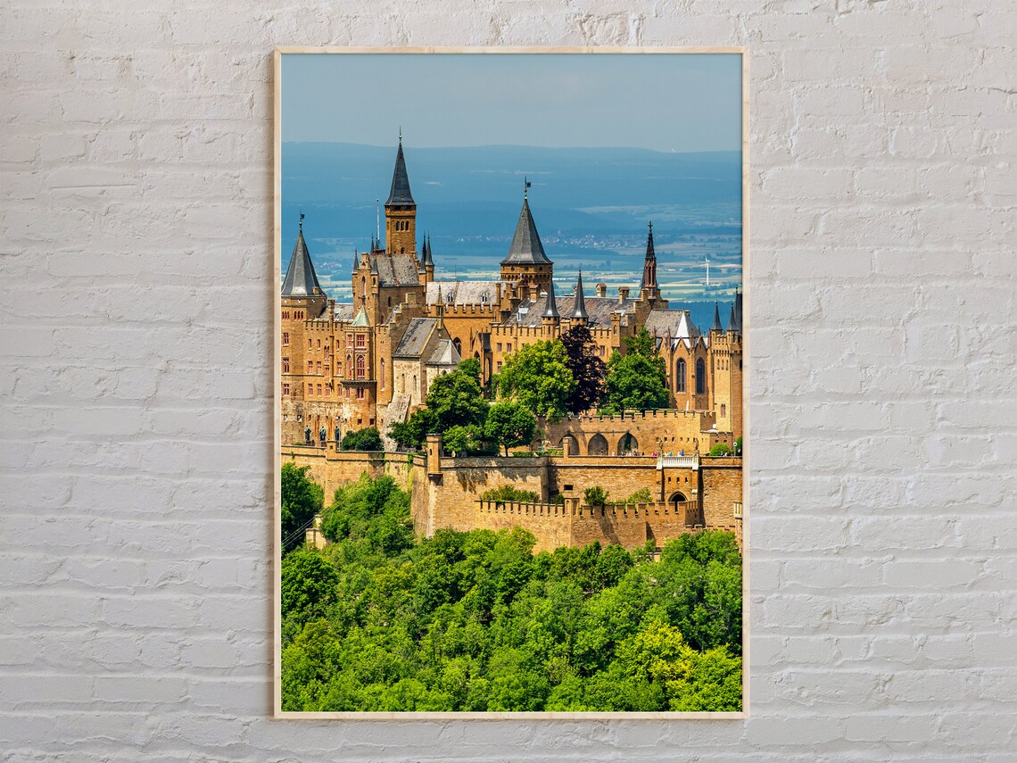 Hohenzollern Castle Germany Fairytale Hilltop Fortress Poster