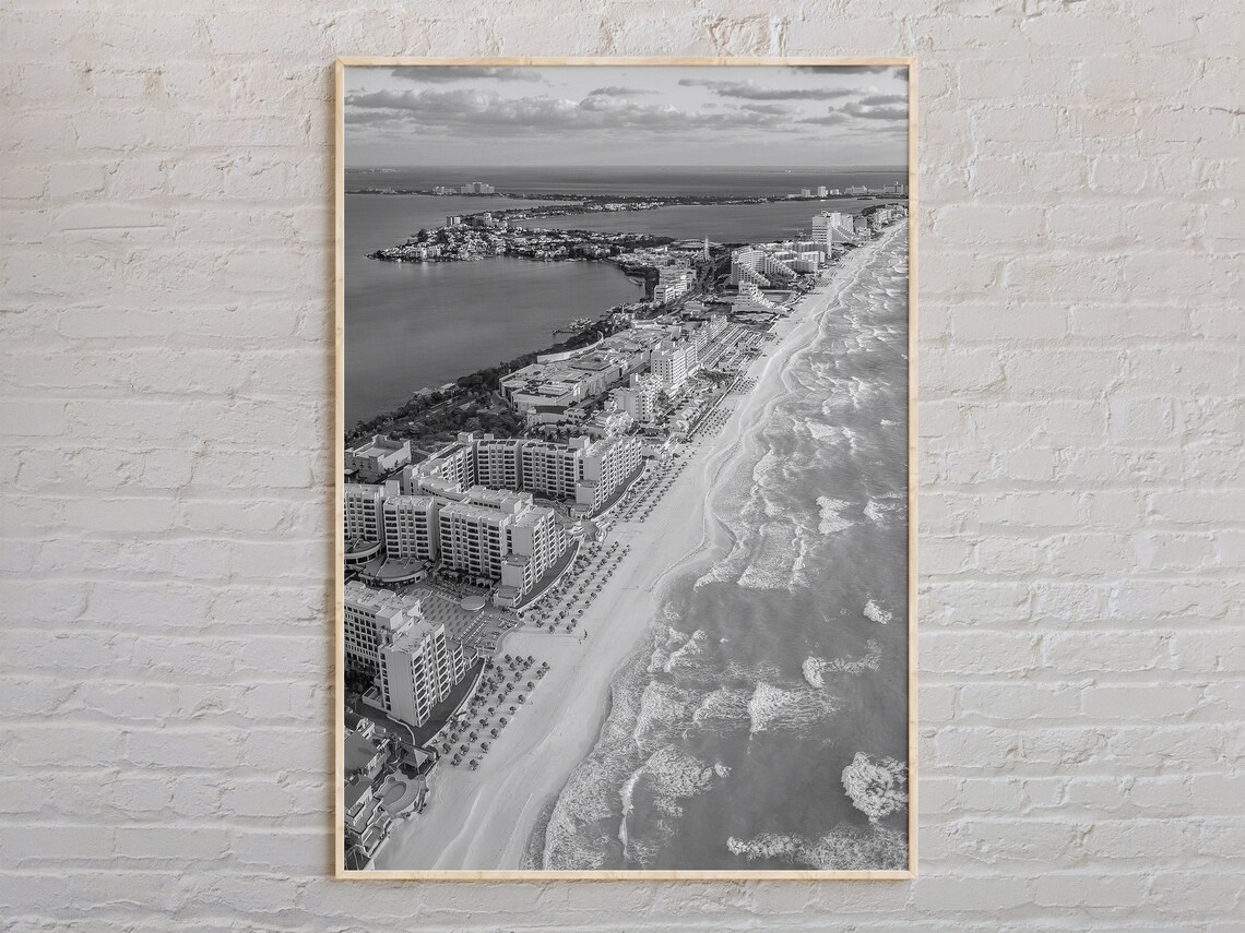 Black And White Cancn Print Wall Art Poster Photo Decor Mexico
