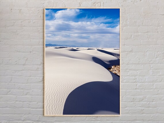 White Sands National Park Rippled White Dunes New Mexico Poster