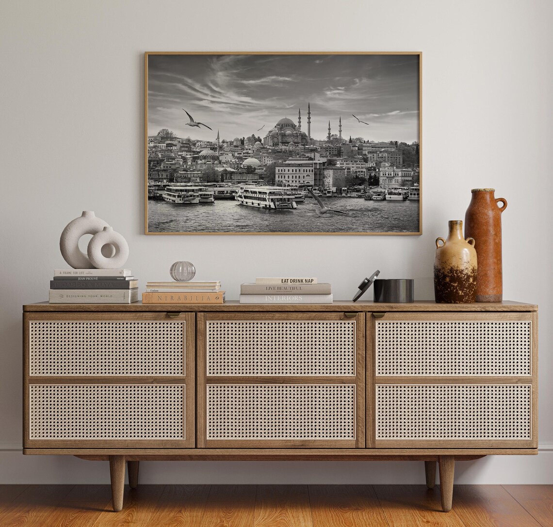 Black and White Istanbul Travel Poster, Wall Art - Image 4