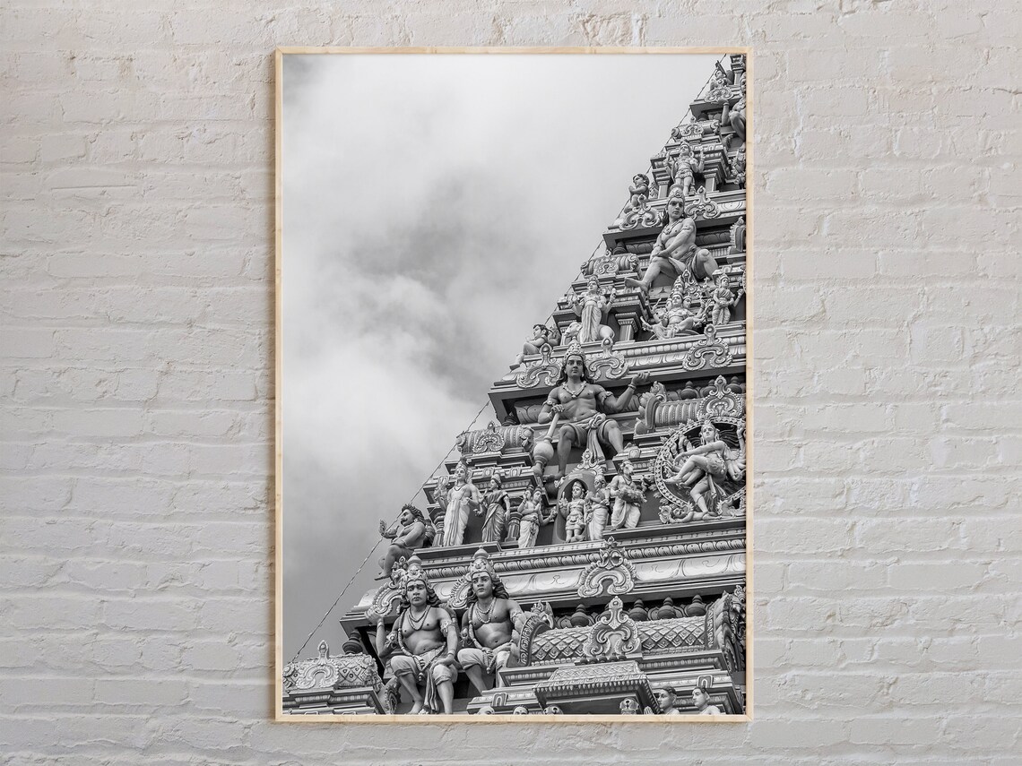 Chennai Black And White Travel Poster, India