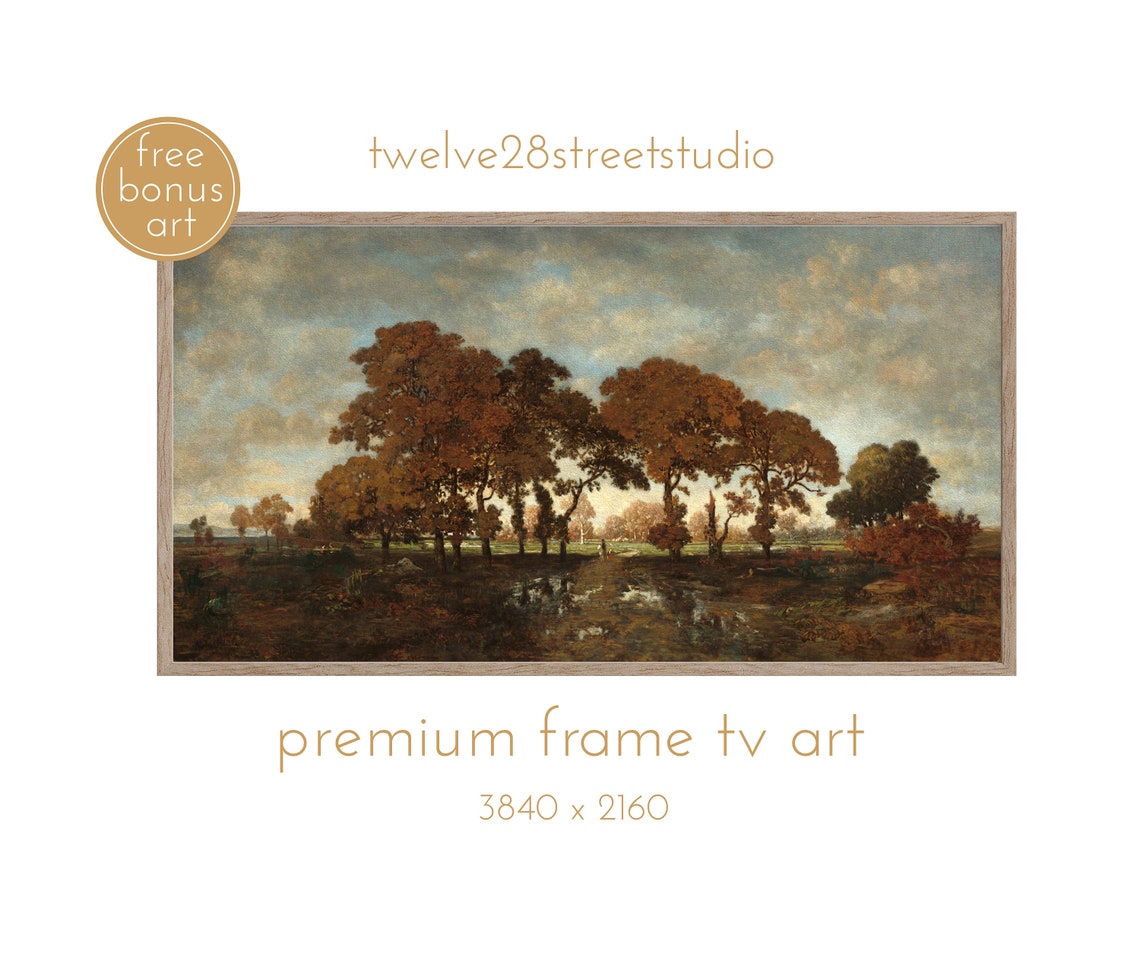 Theodore Rousseau Landscape After the Rain Barbizon Forest Art Print