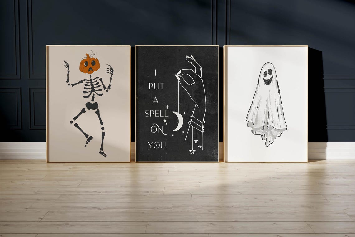 I Put A Spell On You Celestial Hand And Moon Witchy Wall Poster - Image 4
