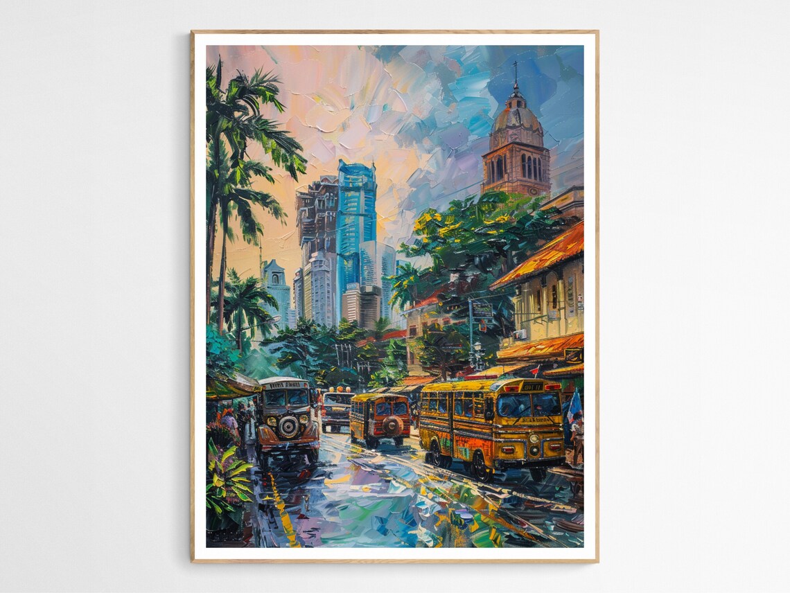 Manila Philippines City Art Print, Jeepney Collection