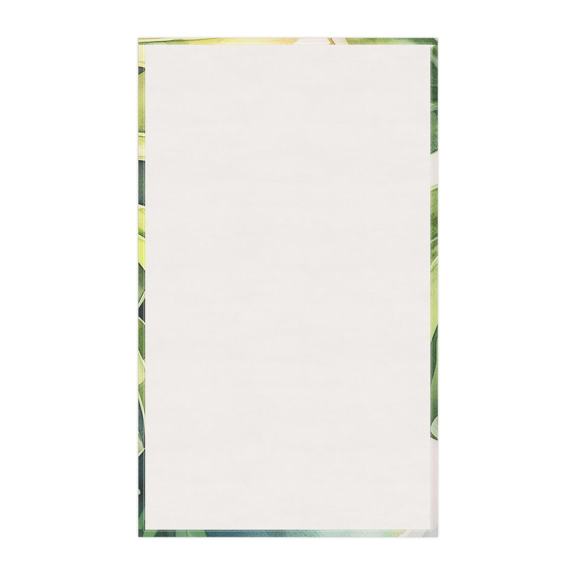 Monstera Leaf Watercolor Botanical Art on a Kitchen Tea Towel Poster - Image 3