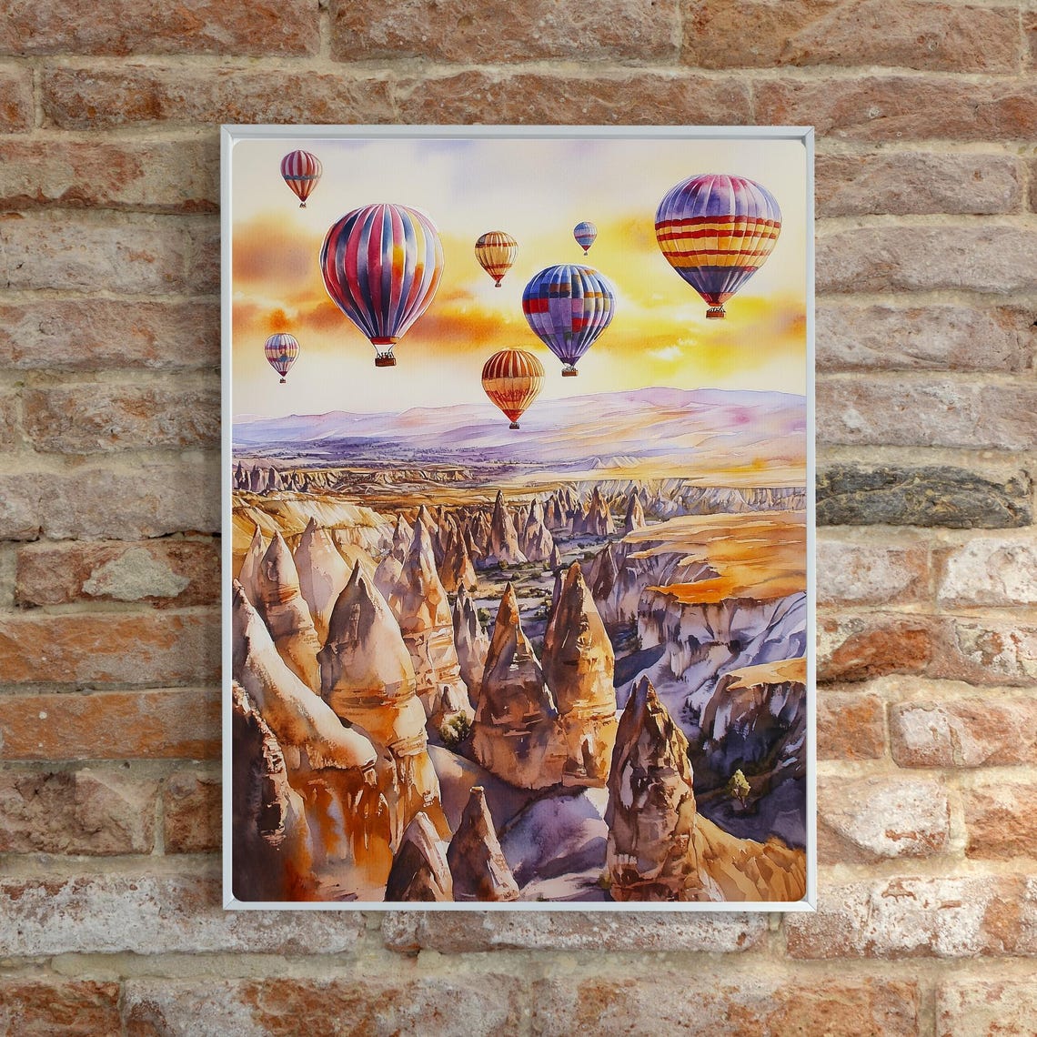 Cappadocia Hot Air Balloons Over Fairy Chimneys at Sunrise Poster - Image 6