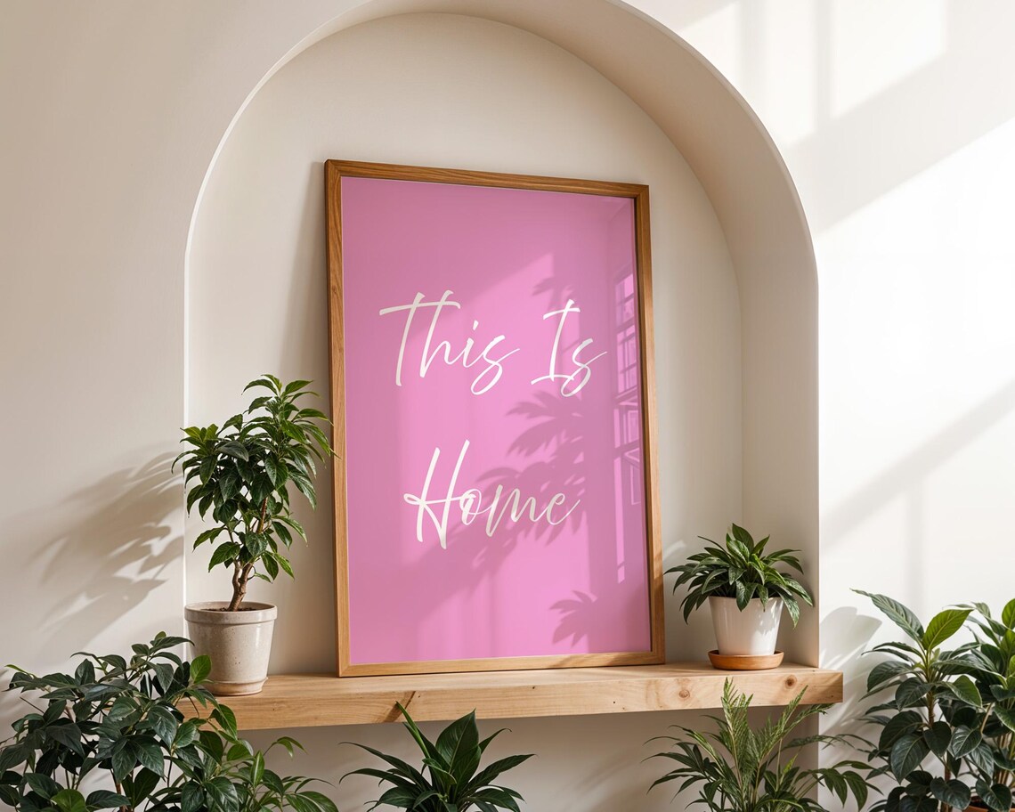 This Is Home Typography, Cozy Spaces Poster - Image 2