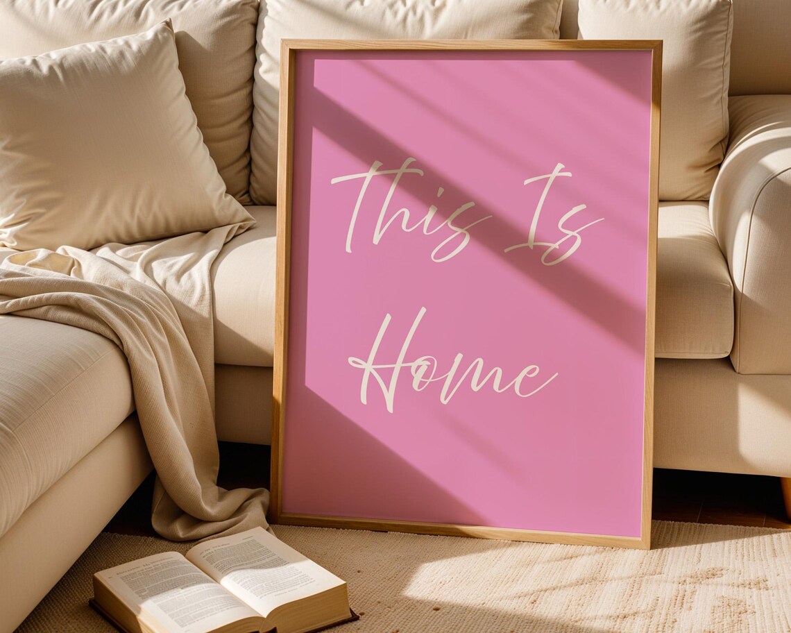 This Is Home Typography, Cozy Spaces Poster - Image 5