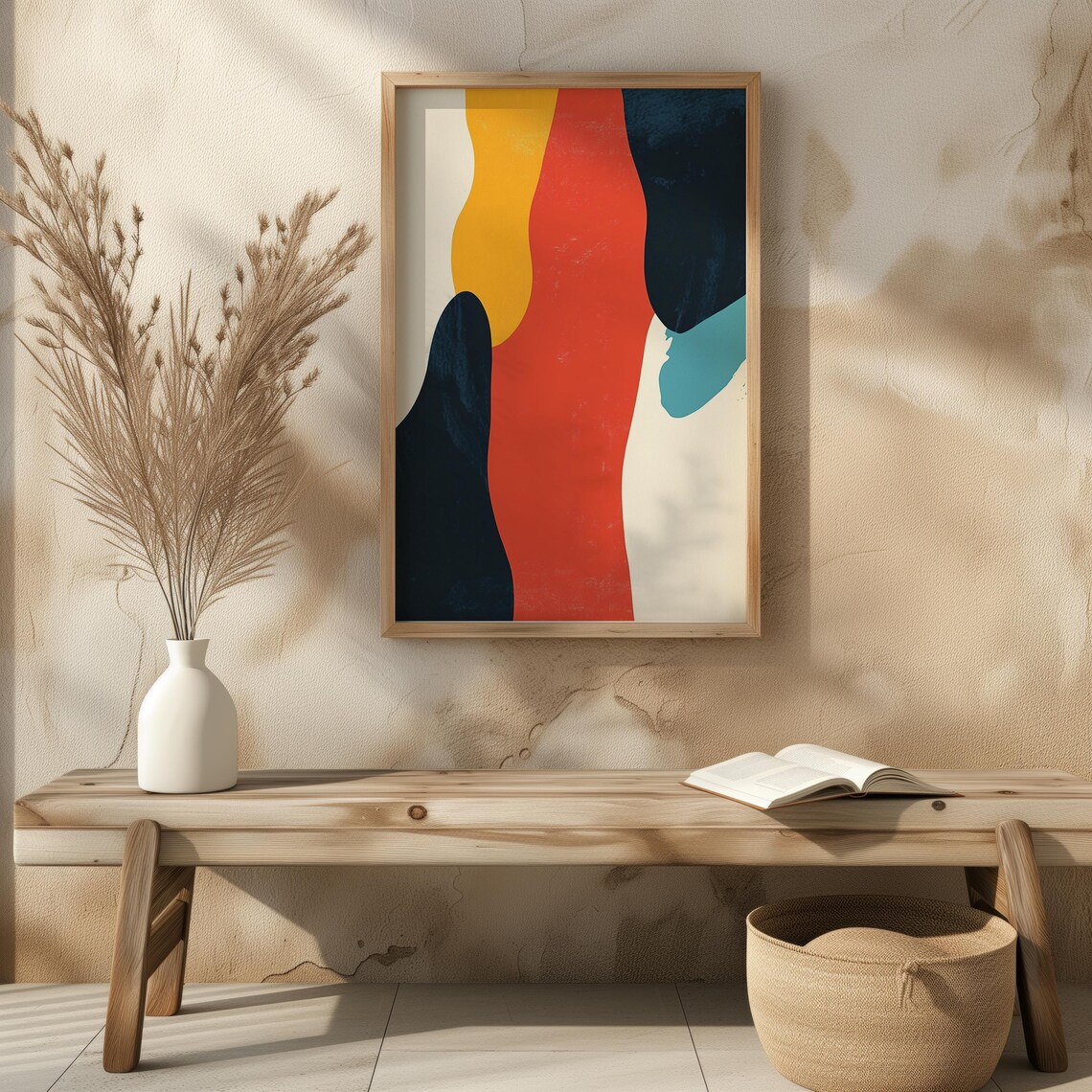 Colorful Minimalist Background, Kitchen Office Decor - Image 6