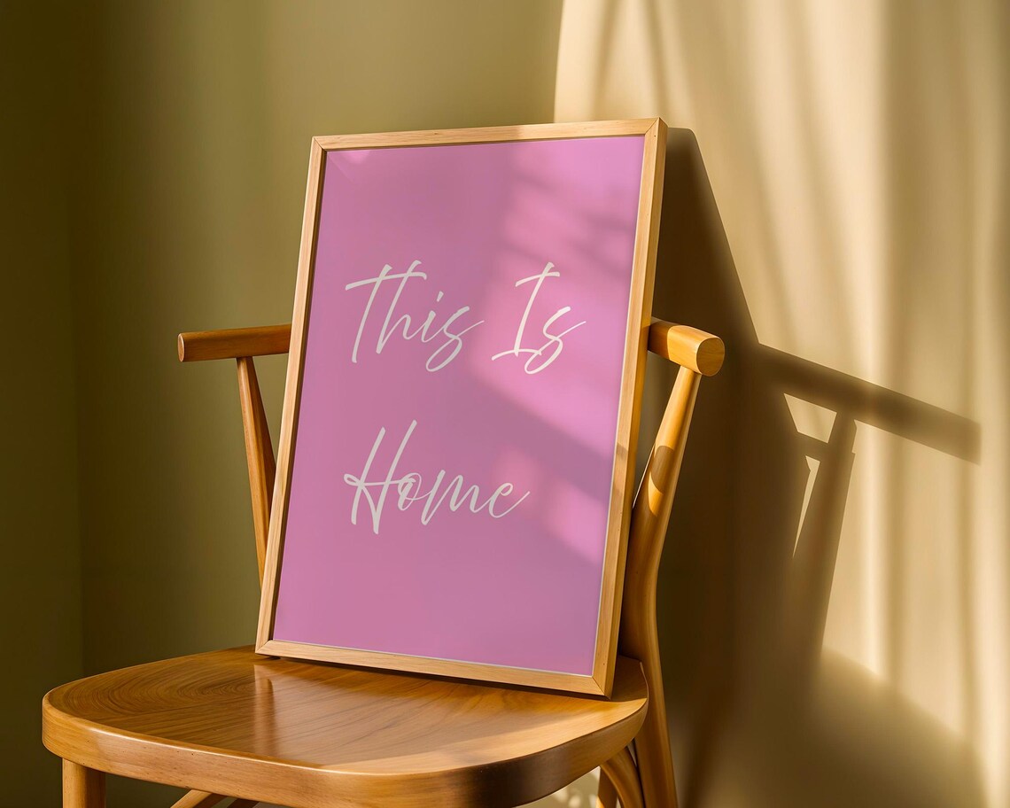 This Is Home Typography, Cozy Spaces Poster - Image 6