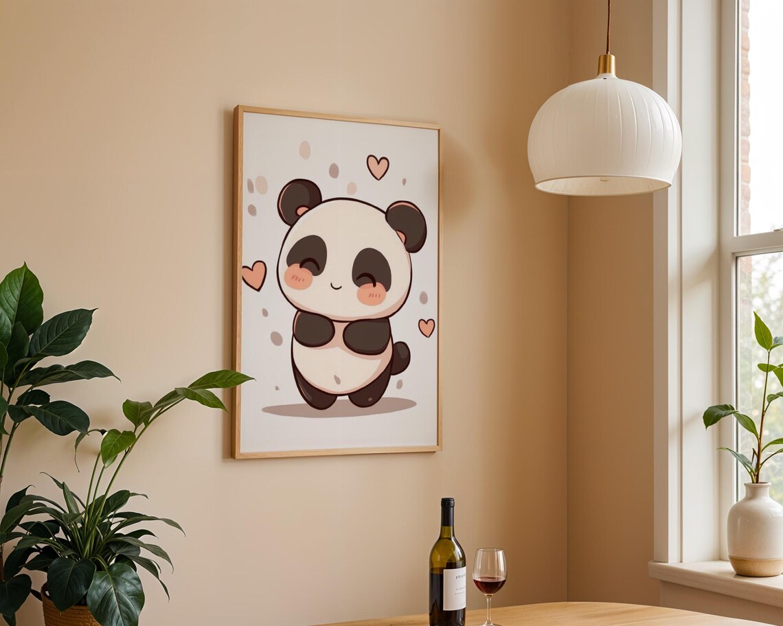 Cute Panda Poster for Panda Lovers - Image 3