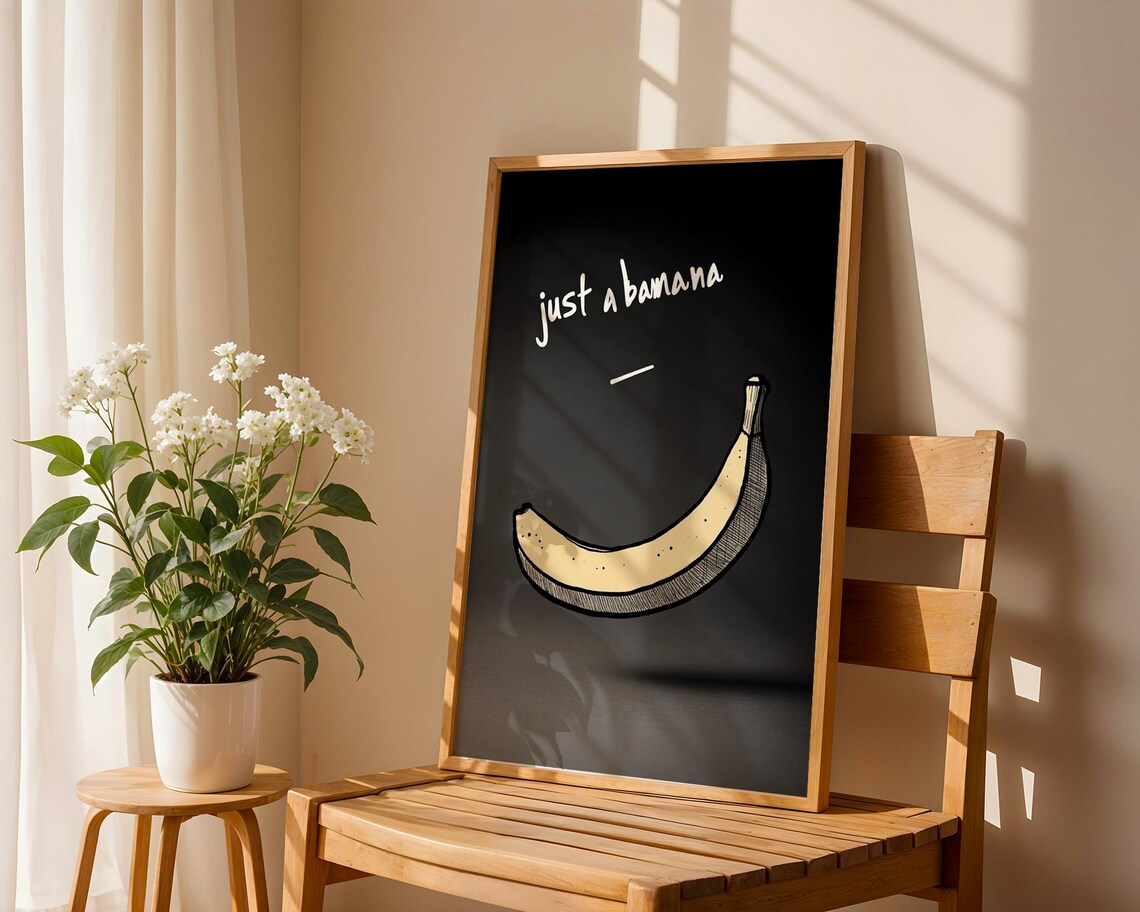Just A Banana, Kitchen Office Room Decor - Image 5