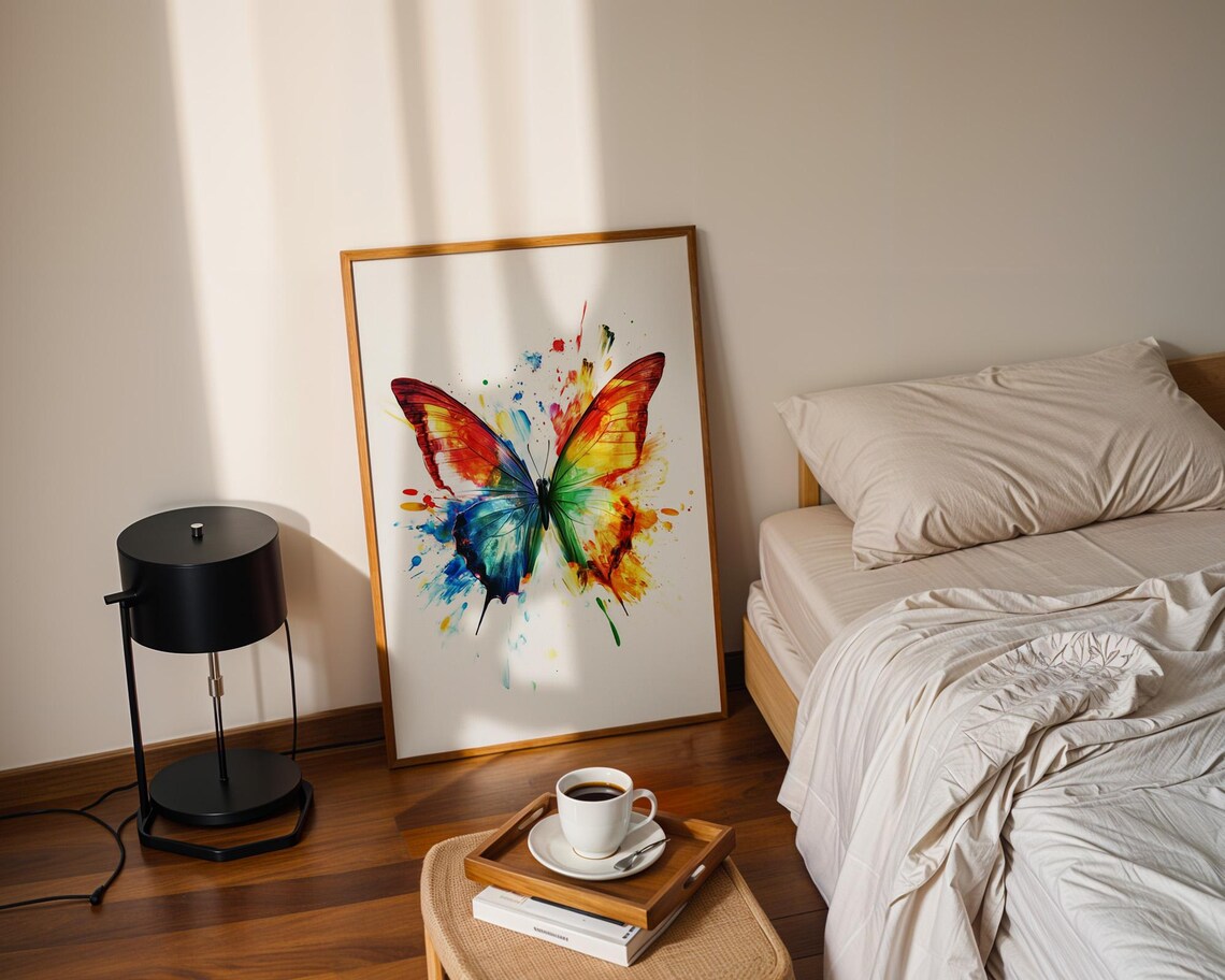 Butterfly Art Print, Modern Kitchen Decor - Image 3