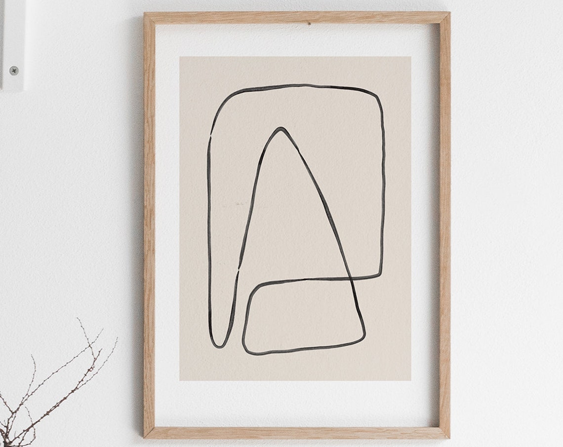 Abstract Mountain Line Drawing The Files And Print From Home - Image 2