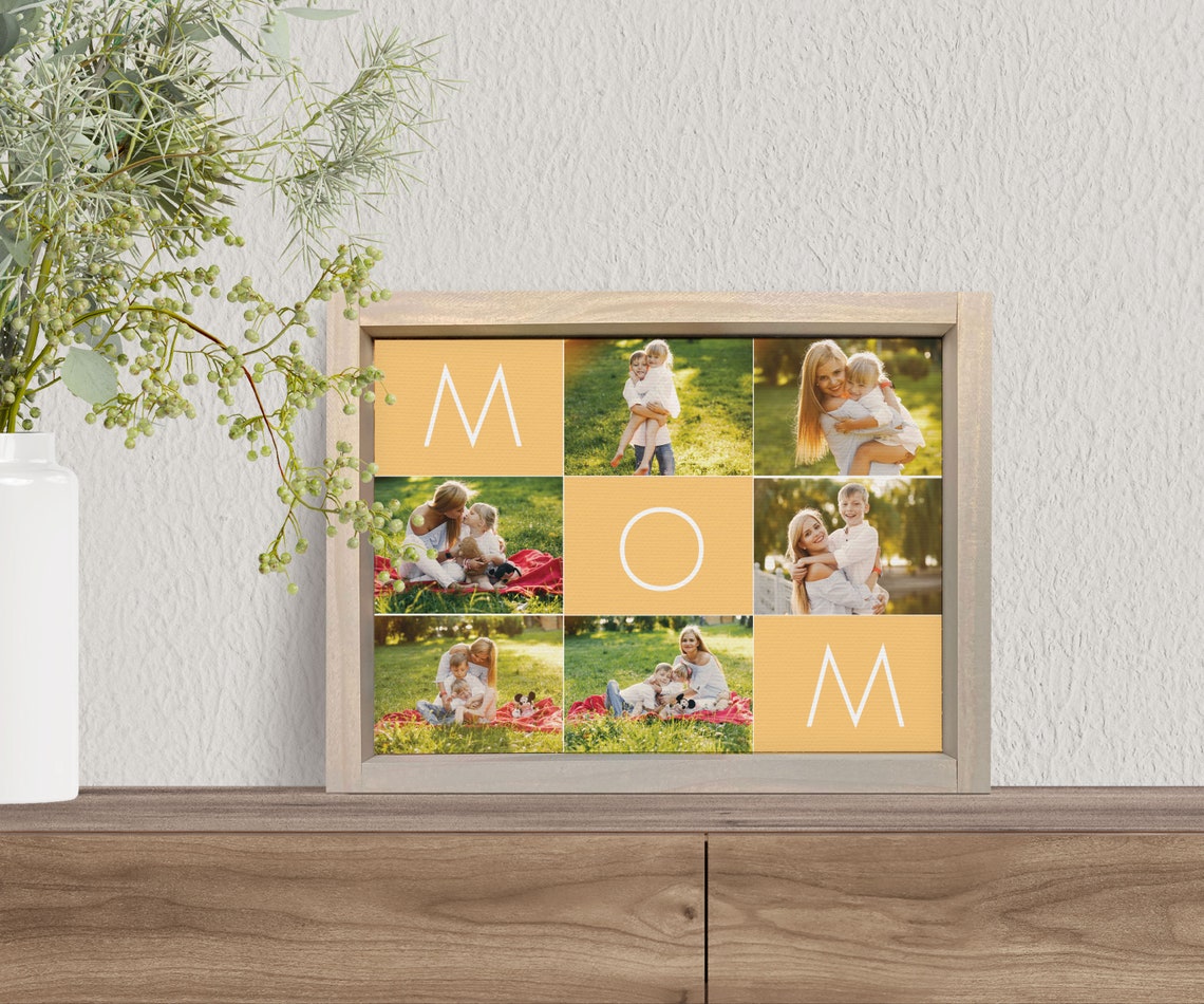 Personalized Mom Photo Collage Custom Pictures Mothers Day Poster - Image 3