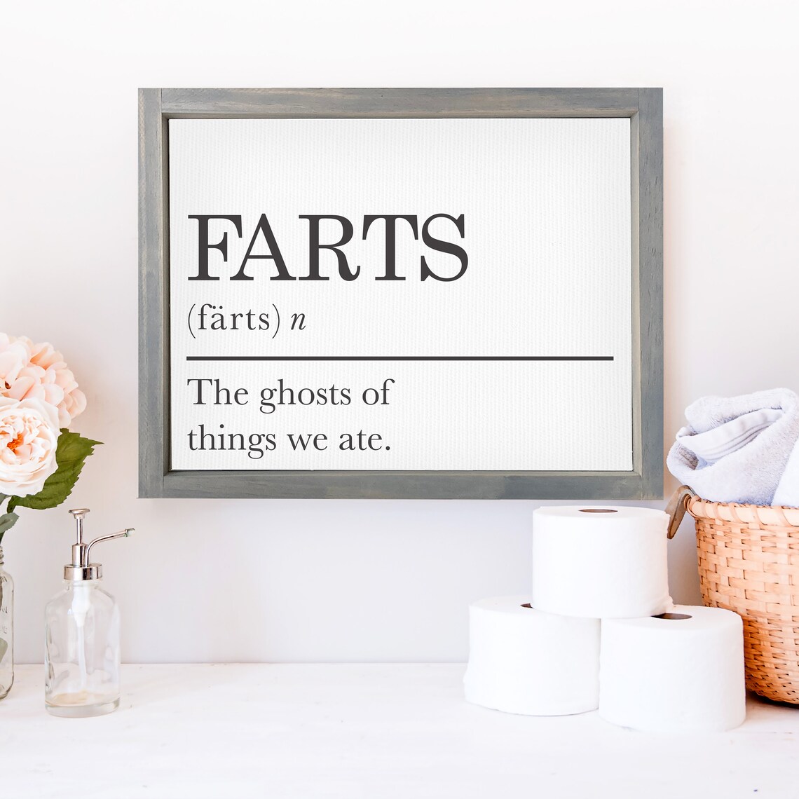 Farts: The Ghosts Of Things We Ate, Bathroom Humor Poster